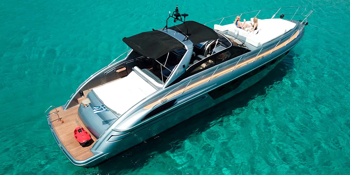 Аренда моторной яхты Princess V55 на Миконосе, Греция